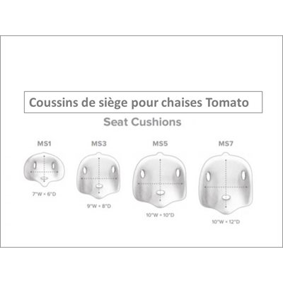 COUSSIN DE SIEGE PETIT PR CHAISE TOMATO, 9m-3ans, 7"x6", MS1