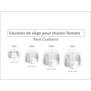 COUSSIN DE SIEGE PETIT PR CHAISE TOMATO, 9m-3ans, 7"x6", MS1